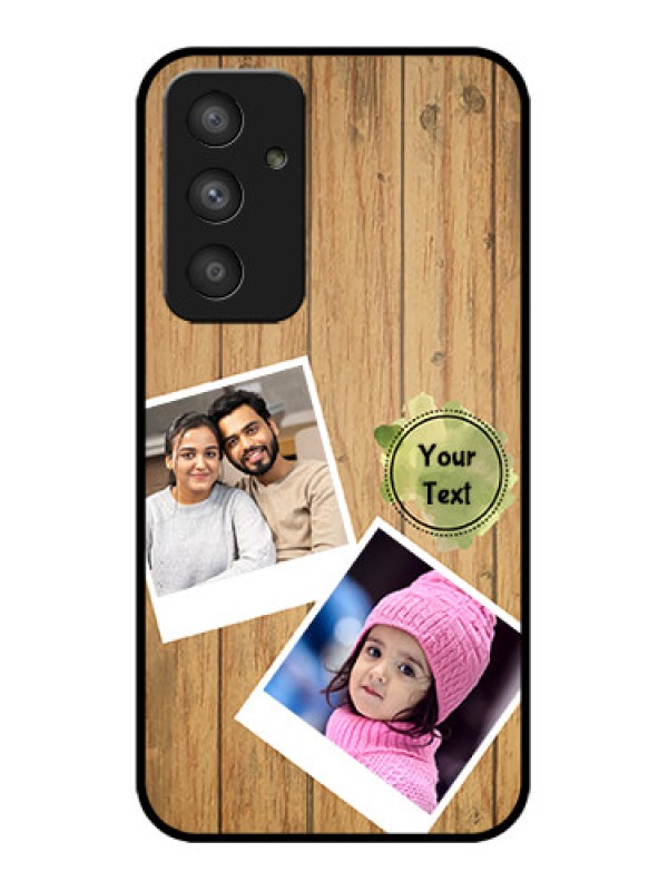 Custom Galaxy A54 5G Custom Metal Phone CaseWooden Texture Design