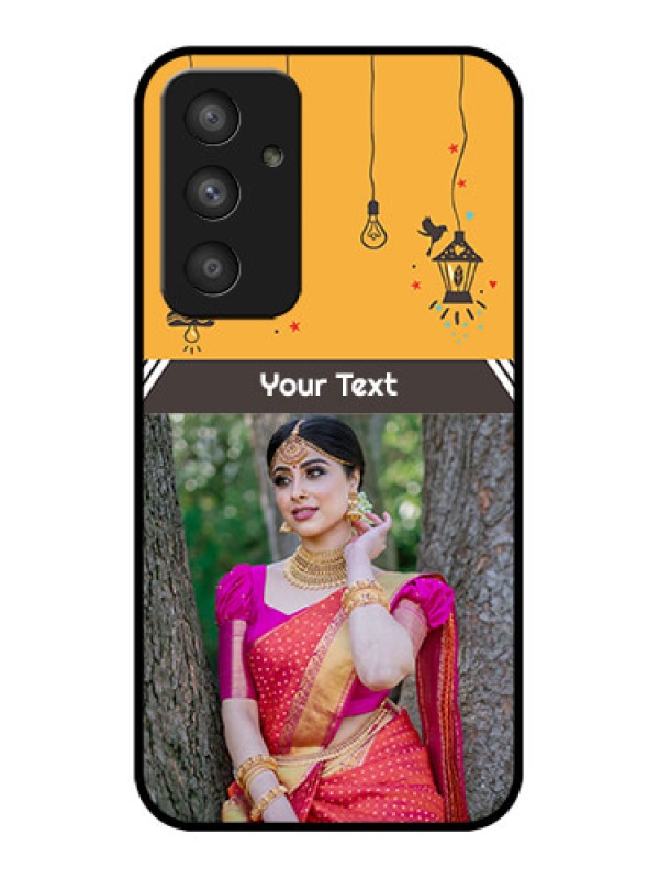 Custom Galaxy A54 5G Custom Metal Phone CaseWith Family Picture And Icons