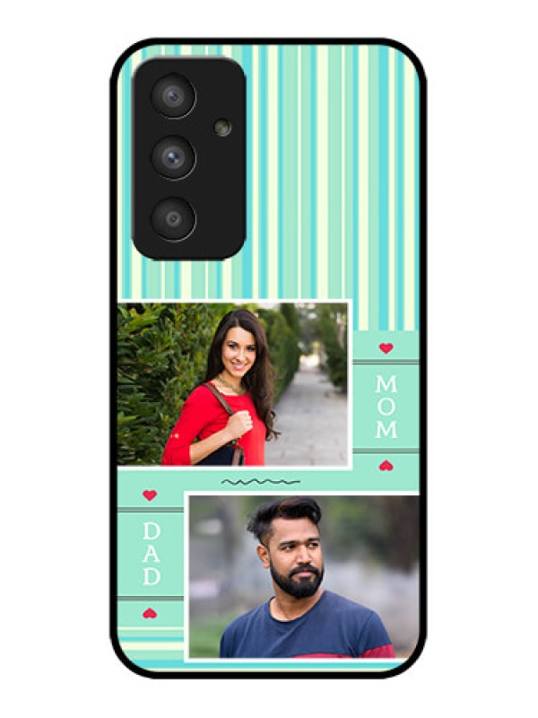 Custom Galaxy A54 5G Custom Metal Phone CaseMom and Dad Pic Design