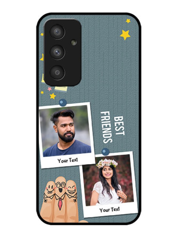 Custom Galaxy A54 5G Custom Metal Phone CaseSticky Frames And Friendship Design