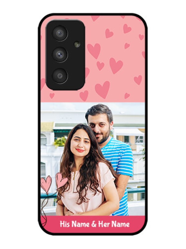 Custom Galaxy A54 5G Custom Metal Phone CaseLove Design Peach Color