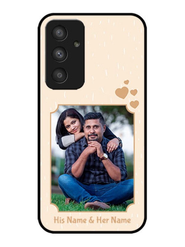 Custom Galaxy A54 5G Custom Metal Phone CaseWith Confetti Love Design