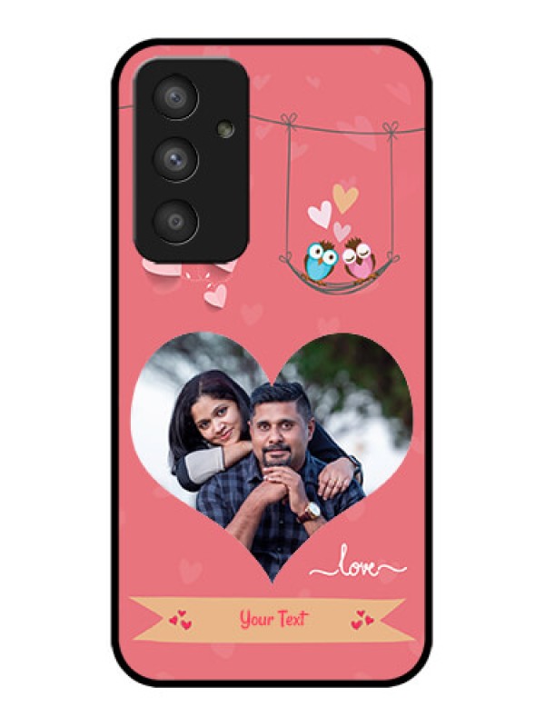 Custom Galaxy A54 5G Custom Metal Phone CasePeach Color Love Design