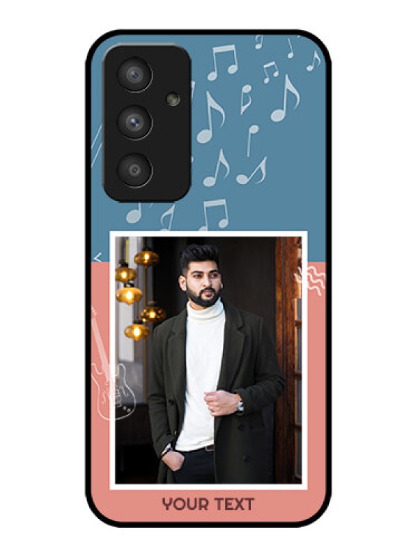 Custom Galaxy A54 5G Custom Metal Phone CaseWith Color Musical Note Design