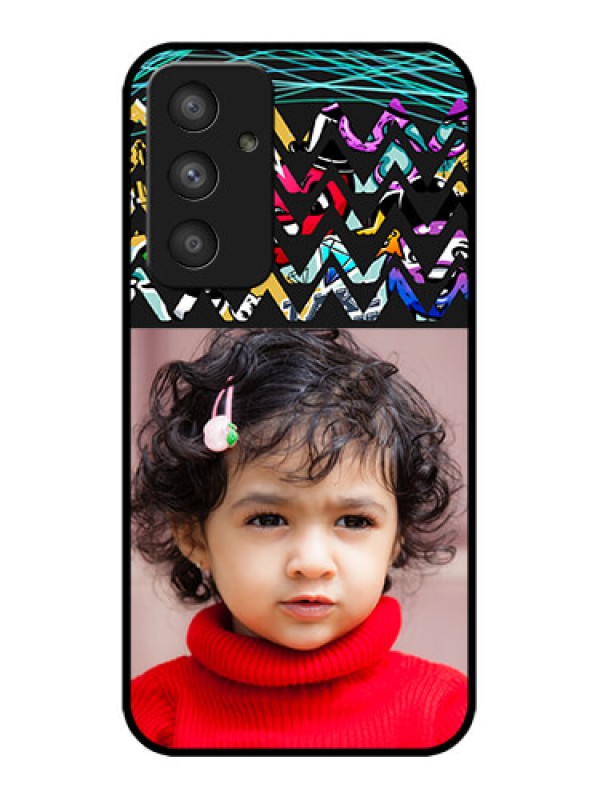 Custom Galaxy A54 5G Custom Metal Phone CaseNeon Abstract Design