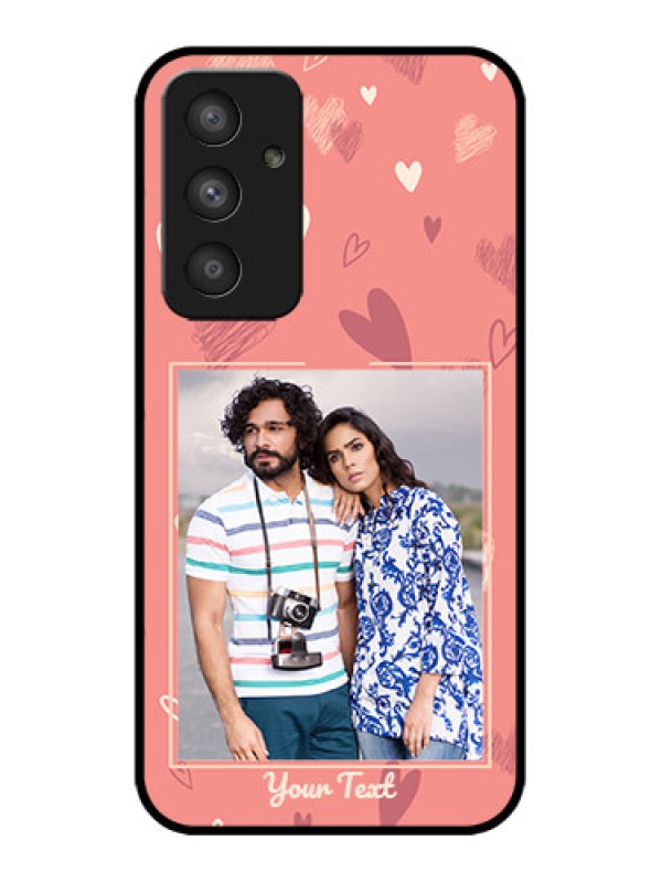 Custom Galaxy A54 5G Custom Metal Phone CaseLove Doodle Art Design