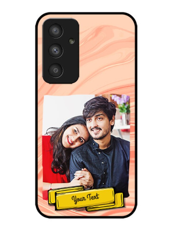 Custom Galaxy A54 5G Custom Metal Phone CaseMarble Texture Design