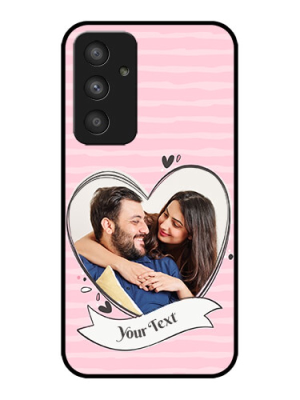 Custom Galaxy A54 5G Custom Metal Phone CaseVintage Heart Design