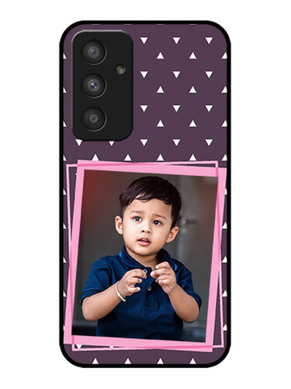 Custom Galaxy A54 5G Custom Metal Phone CaseTriangle Pattern Dotted Design