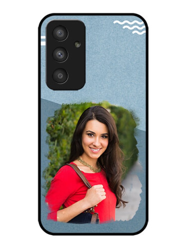 Custom Galaxy A54 5G Custom Metal Phone CaseGrunge Line Art Design