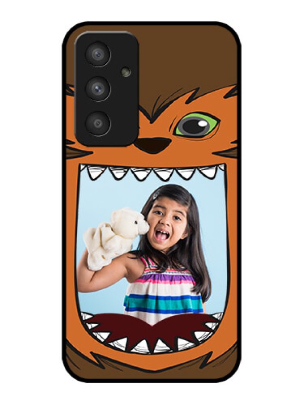 Custom Galaxy A54 5G Custom Metal Phone CaseOwl Monster Back Case Design