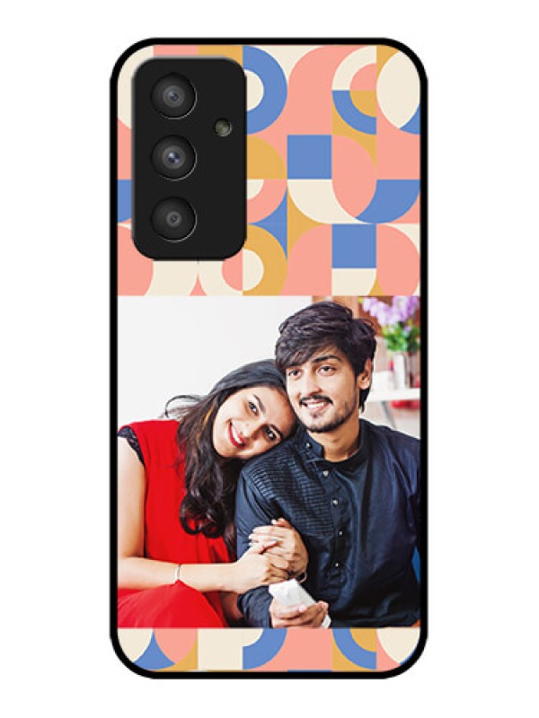 Custom Galaxy A54 5G Custom Metal Phone CaseSemi - Circle Maze Pattern Design