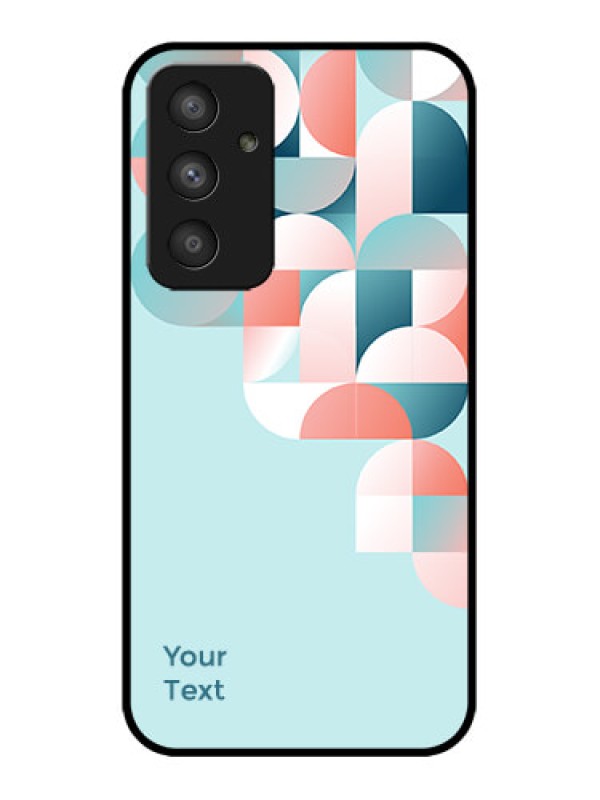 Custom Galaxy A54 5G Custom Metal Phone CaseStylish Semi - Circle Pattern Design