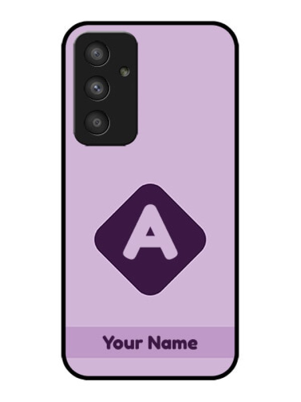 Custom Galaxy A54 5G Custom Metal Phone CaseCustom Letter In Curved Badge Design