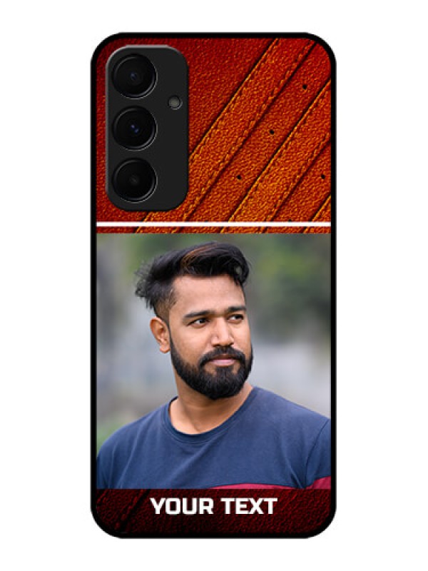 Custom Galaxy A55 5G Custom Metal Phone CaseLeather Phone Case Design