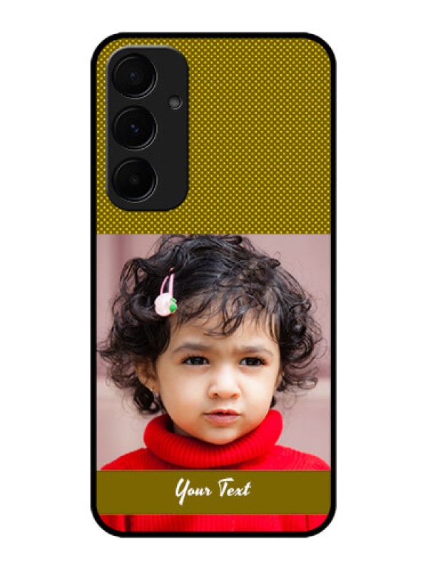 Custom Galaxy A55 5G Custom Metal Phone CaseSimple Green Color Design