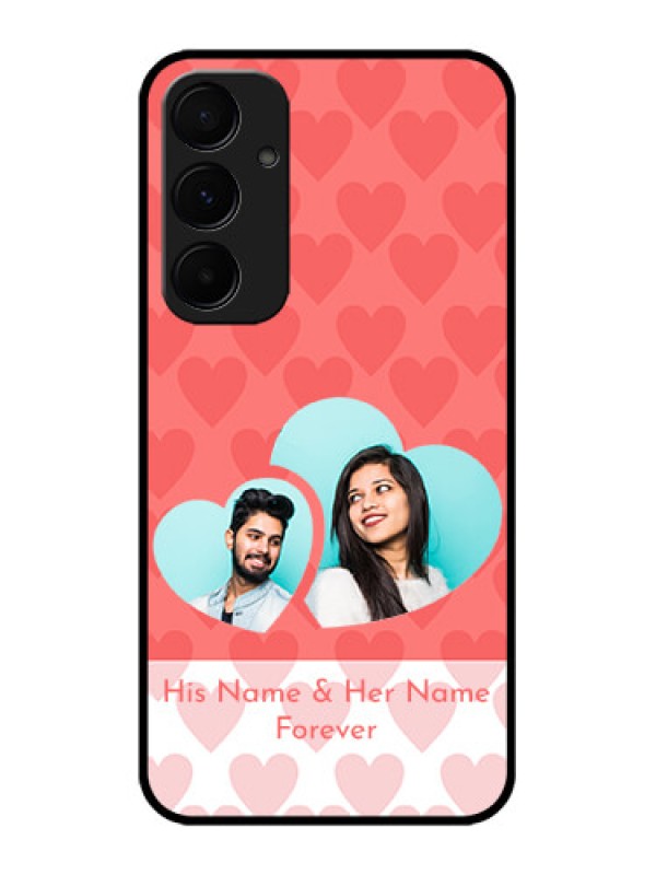 Custom Galaxy A55 5G Custom Metal Phone CaseCouple Pic Upload Design