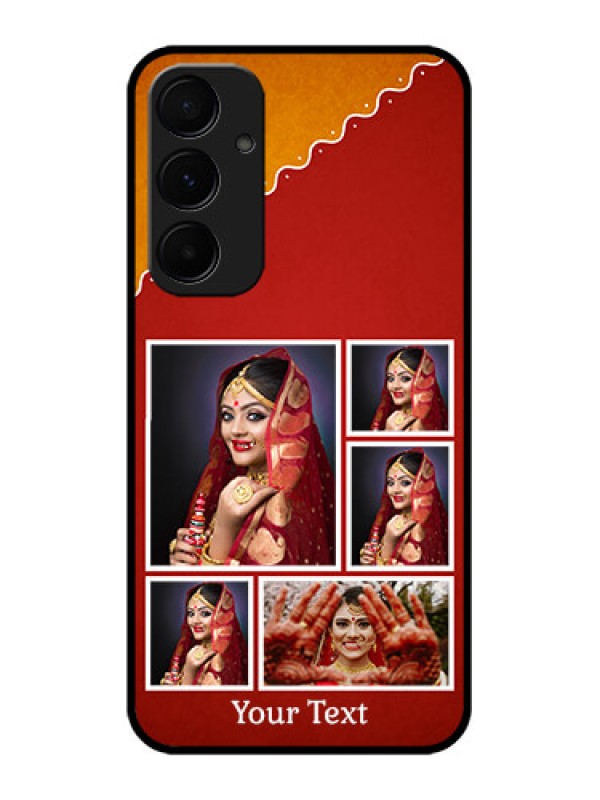 Custom Galaxy A55 5G Custom Metal Phone CaseWedding Pic Upload Design