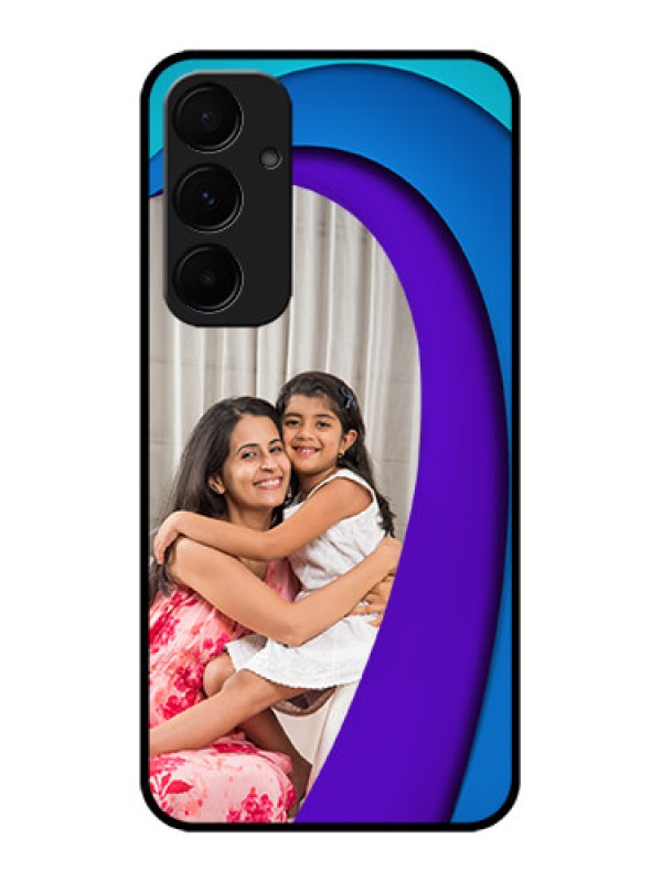 Custom Galaxy A55 5G Custom Metal Phone CaseSimple Pattern Design