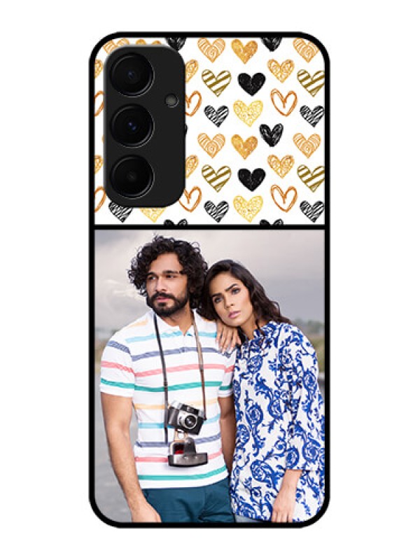 Custom Galaxy A55 5G Custom Metal Phone CaseLove Symbol Design