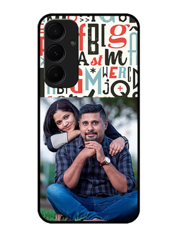 Custom Galaxy A55 5G Custom Metal Phone CaseAlphabet Design