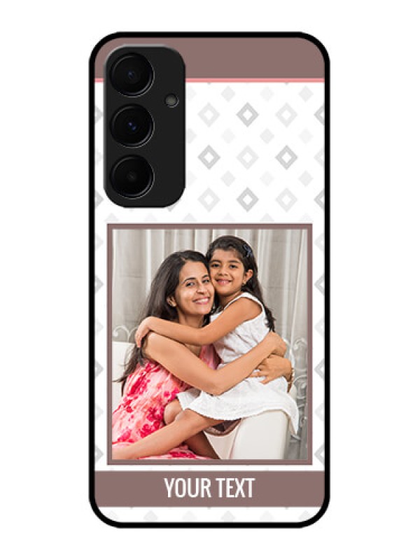 Custom Galaxy A55 5G Custom Metal Phone CaseSimple Diamond Design