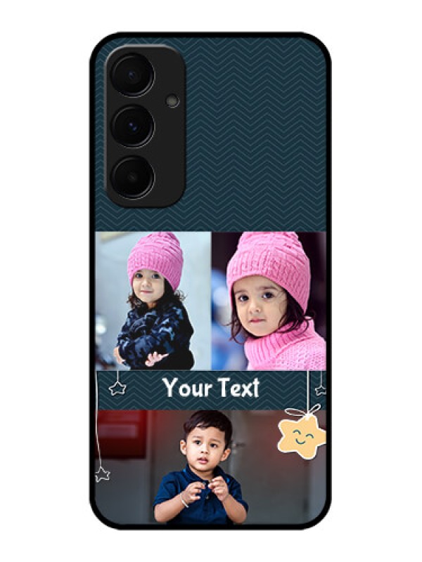 Custom Galaxy A55 5G Custom Metal Phone CaseHanging Stars Design