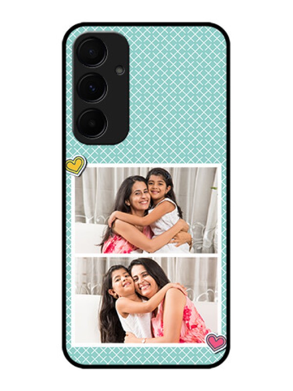 Custom Galaxy A55 5G Custom Metal Phone Case2 Image Holder With Pattern Design