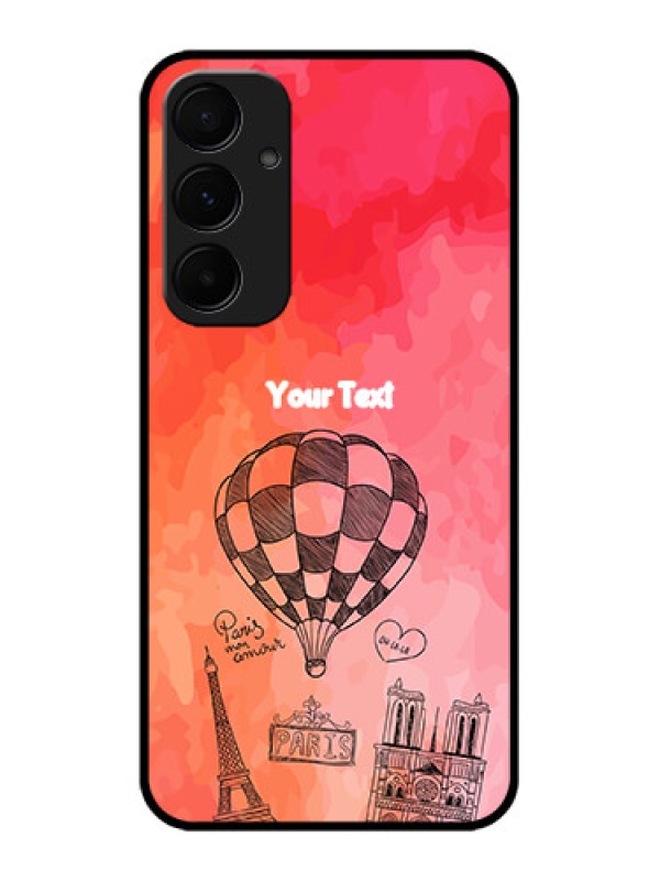 Custom Galaxy A55 5G Custom Metal Phone CaseParis Theme Design