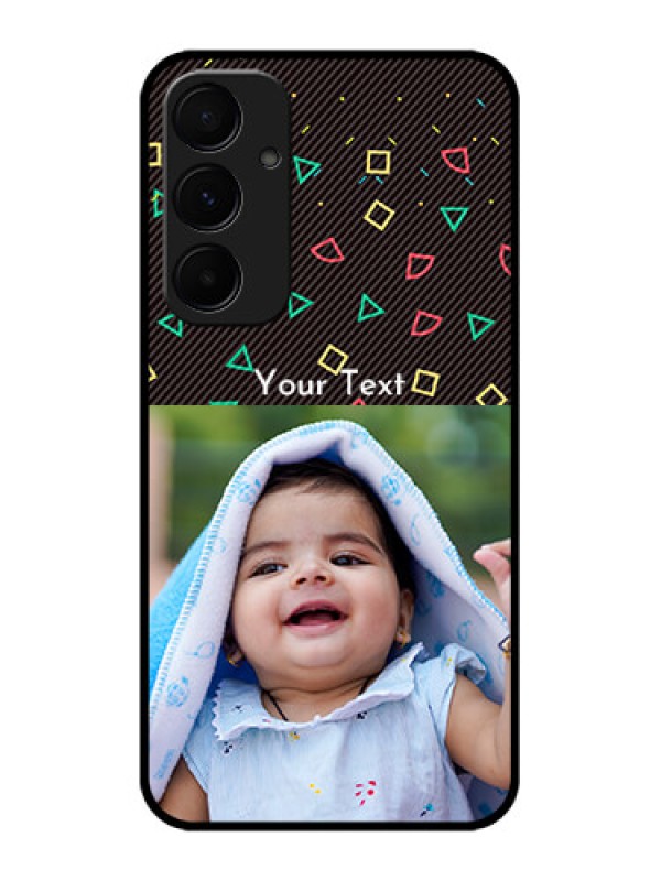 Custom Galaxy A55 5G Custom Metal Phone CaseWith Confetti Birthday Design