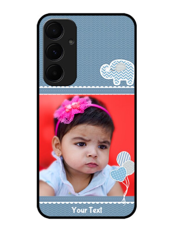 Custom Galaxy A55 5G Custom Metal Phone CaseWith Kids Pattern Design