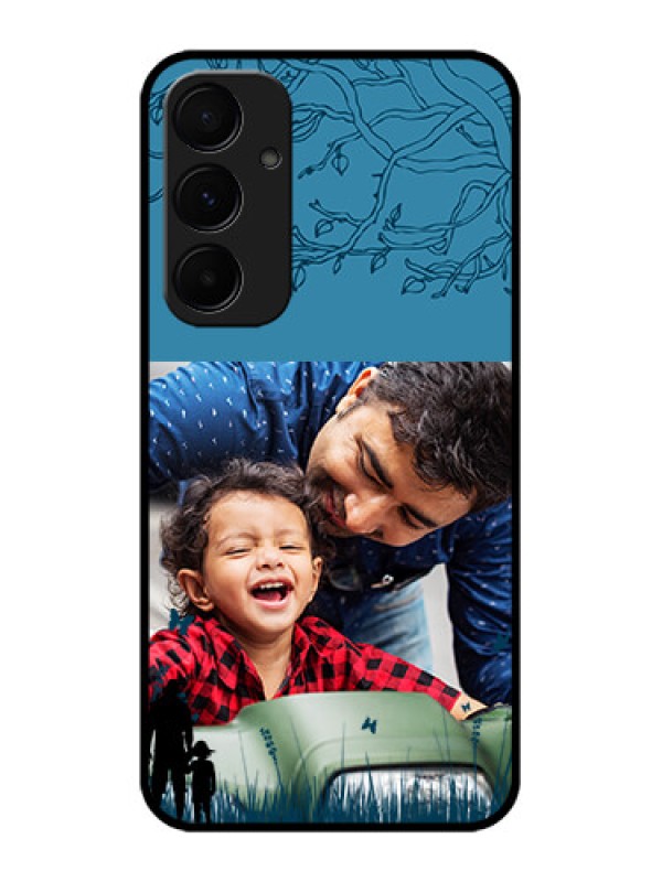 Custom Galaxy A55 5G Custom Metal Phone CaseBest Dad Design