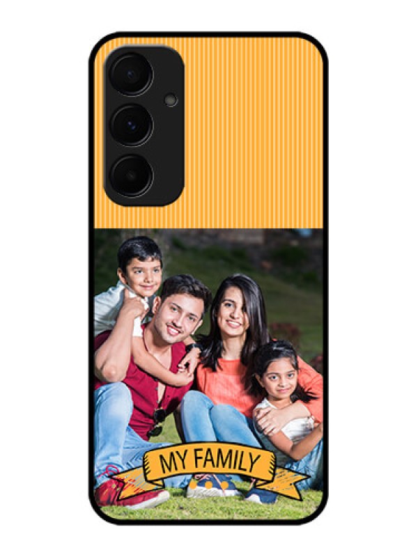 Custom Galaxy A55 5G Custom Metal Phone CaseMy Family Design