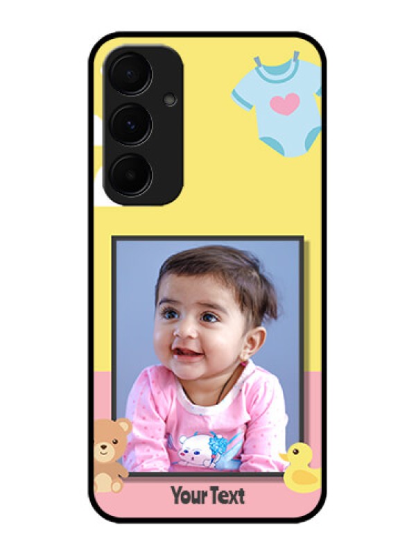 Custom Galaxy A55 5G Custom Metal Phone CaseKids 2 Color Design