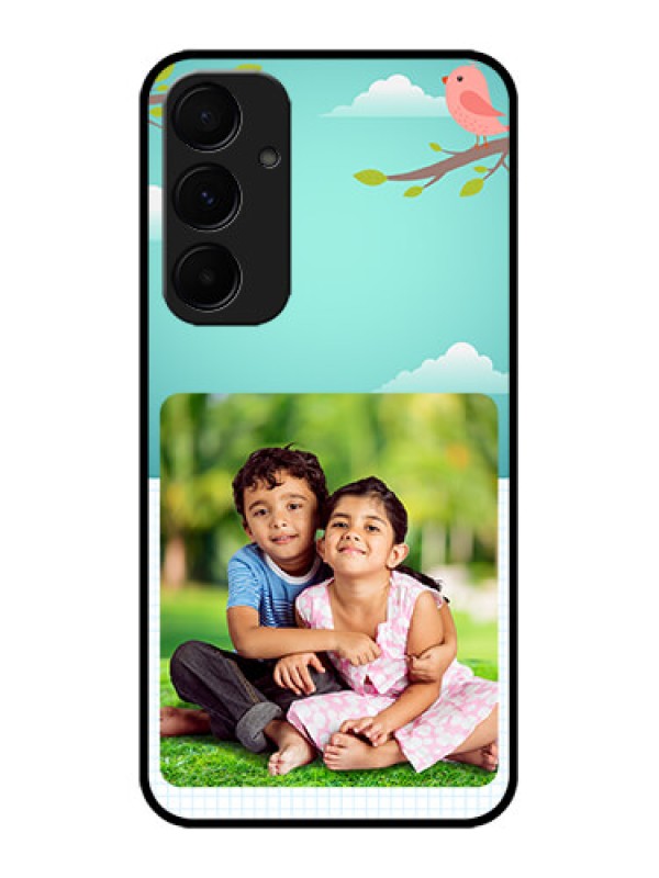 Custom Galaxy A55 5G Custom Metal Phone CaseDoodle Love Design