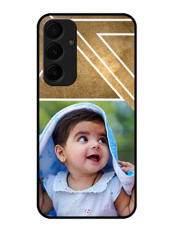 Custom Galaxy A55 5G Custom Metal Phone CaseGradient Abstract Texture Design