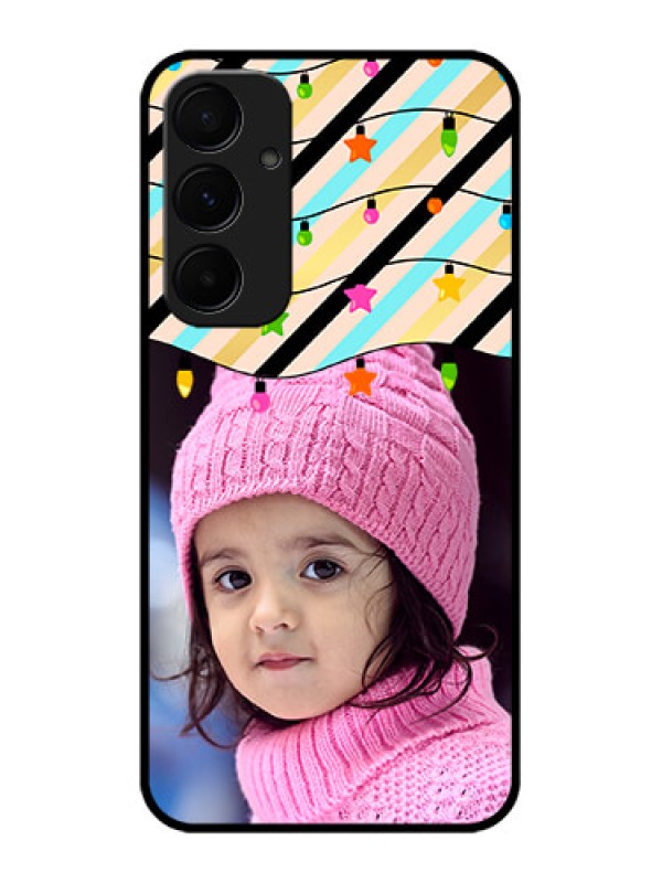 Custom Galaxy A55 5G Custom Metal Phone CaseLights Hanging Design