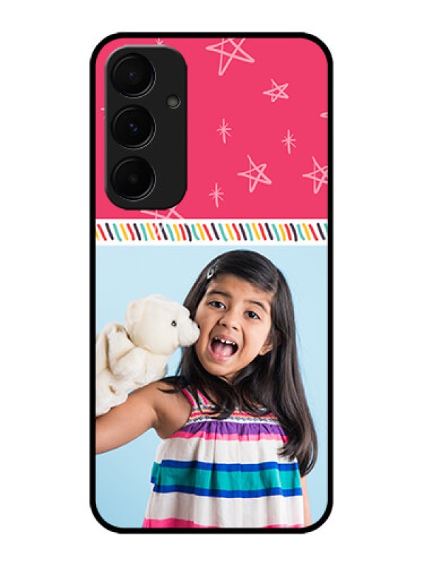 Custom Galaxy A55 5G Custom Metal Phone CaseLine Art Design