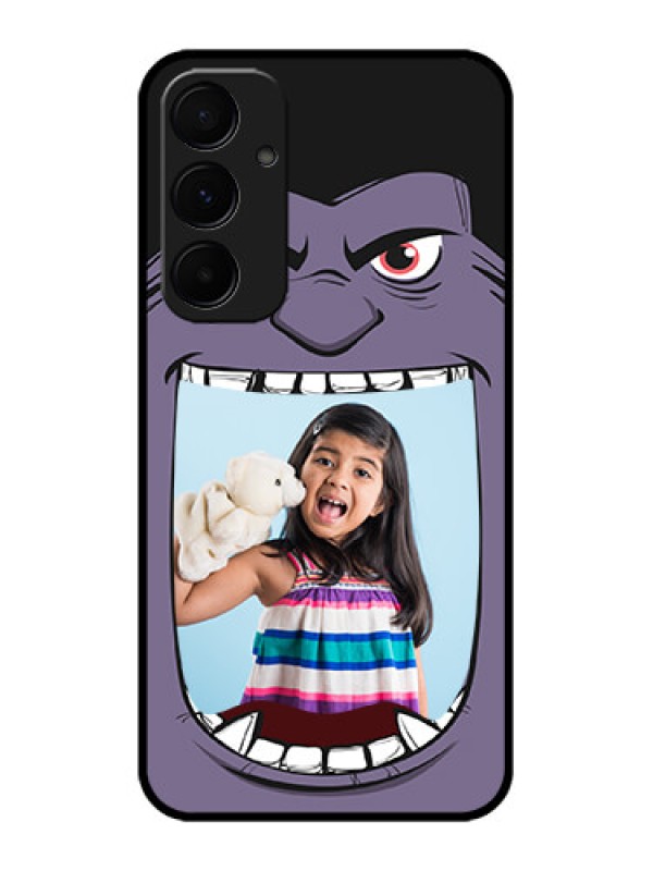 Custom Galaxy A55 5G Custom Metal Phone CaseAngry Monster Design