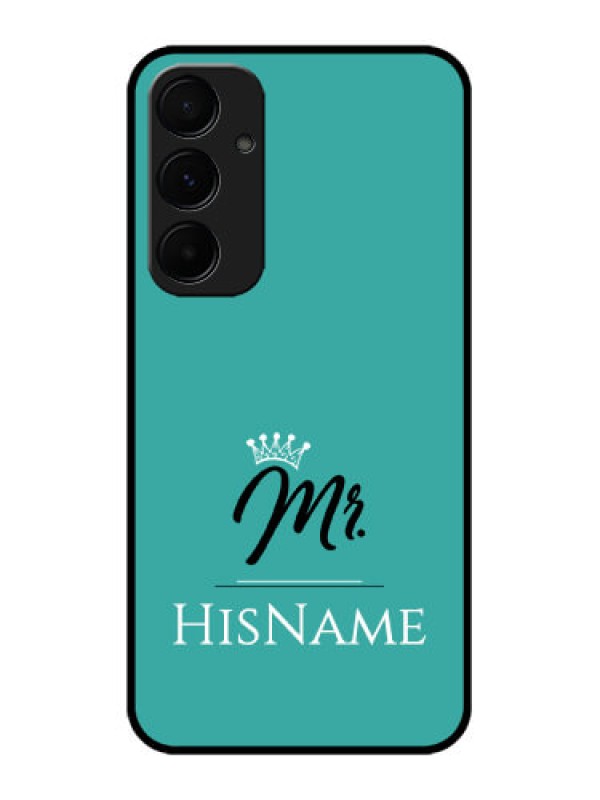 Custom Galaxy A55 5G Custom Metal Phone CaseMr With Name Design