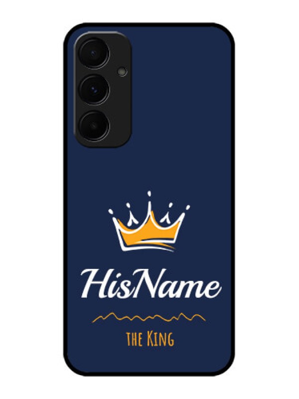 Custom Galaxy A55 5G Custom Metal Phone CaseKing With Name Design
