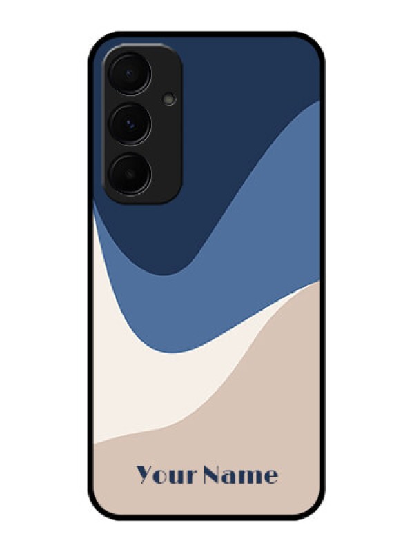 Custom Galaxy A55 5G Custom Metal Phone CaseAbstract Drip Art Design