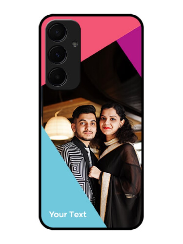 Custom Galaxy A55 5G Custom Metal Phone CaseStacked Triple Colour Design