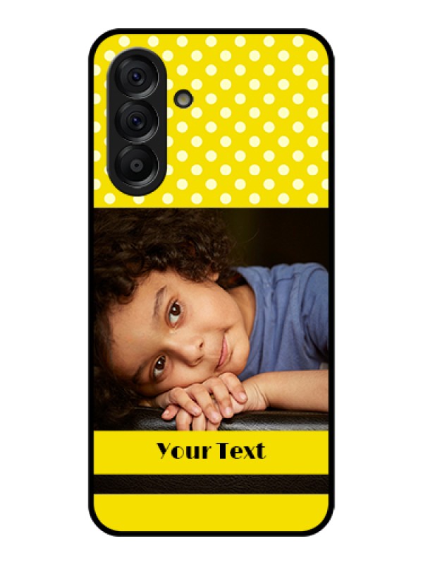 Custom Galaxy A56 5G Custom Metal Phone Case - Bright Yellow Case Design