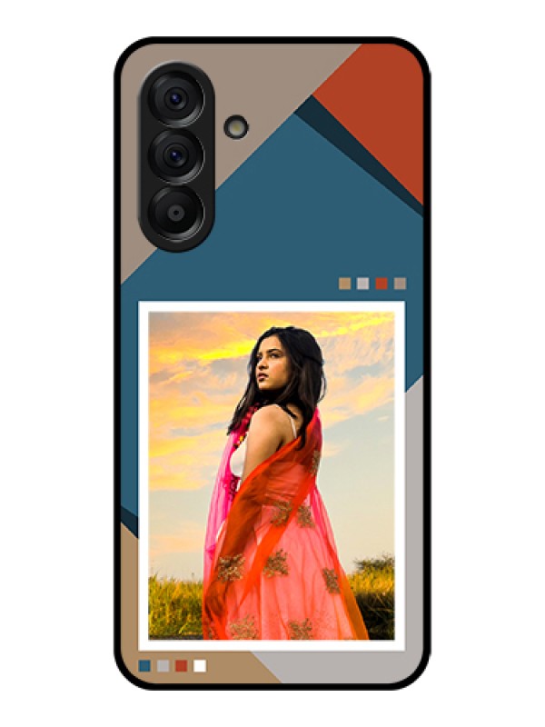 Custom Galaxy A56 5G Custom Metal Phone Case - Wave Pattern Colorful Design