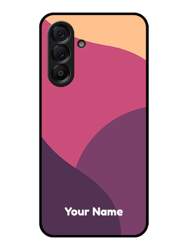 Custom Galaxy A56 5G Custom Metal Phone Case - Red Ribbon Frame Design