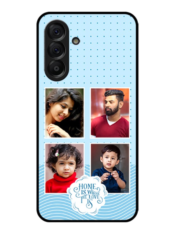 Custom Galaxy A56 5G Custom Metal Phone Case - With Red Heart Symbols Design