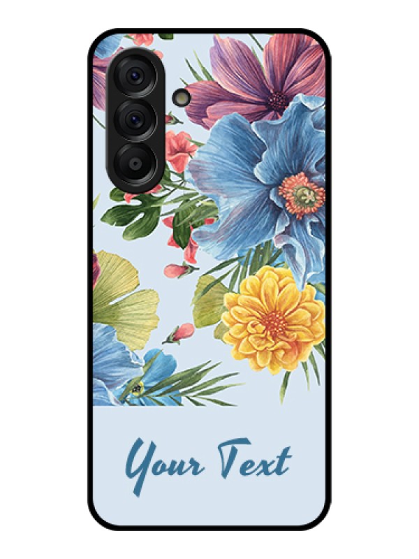 Custom Galaxy A56 5G Custom Metal Phone Case - Neon Abstract Design