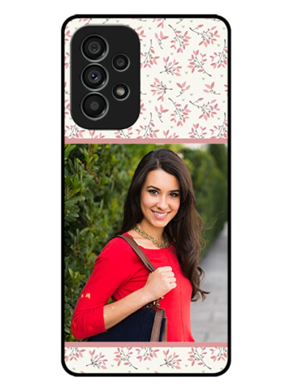 Custom Galaxy A73 5G Custom Metal Phone Case - Stunning Floral Design