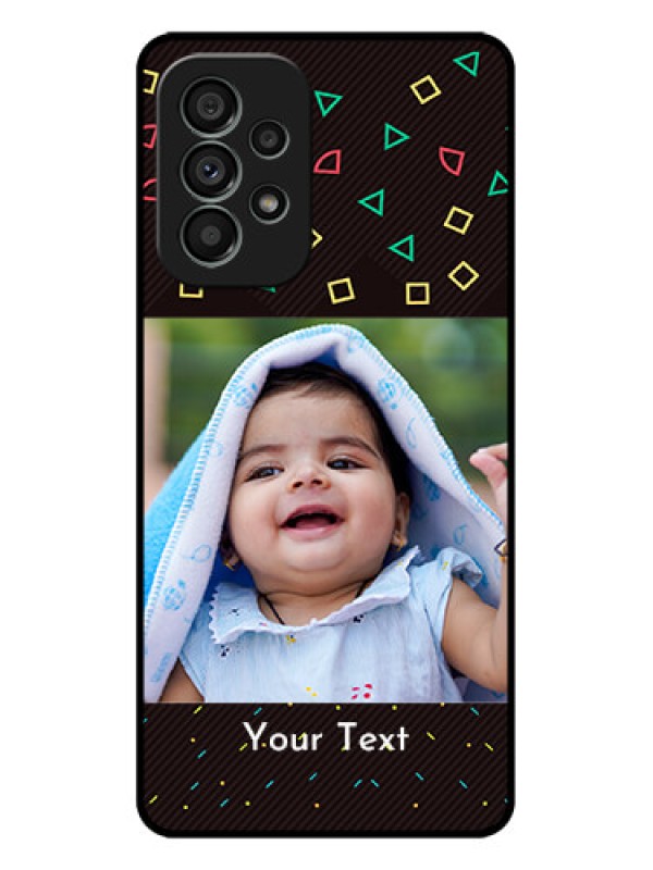 Custom Galaxy A73 5G Custom Metal Phone Case - With Confetti Birthday Design